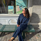 Katja is 170 cm tall and wears size M. | navy