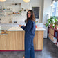 Katja is 170 cm tall and wears size M. | navy