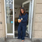 Katja is 170 cm tall and wears size M. | navy