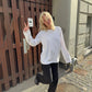 Sofie is 170 cm tall and wears size M. | white