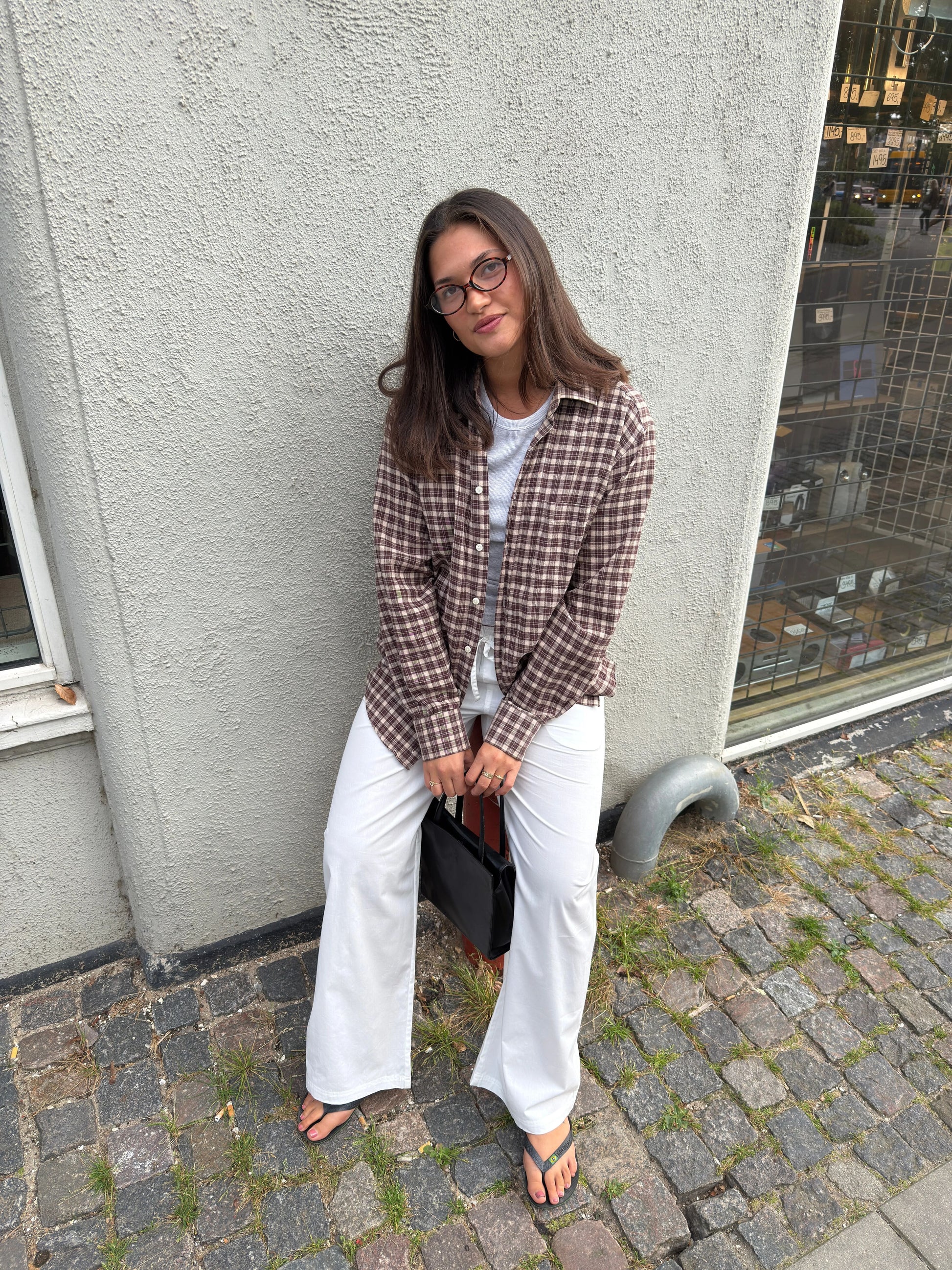 Katja is 170 cm tall and wears size M. | white