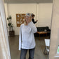 Sofie is 170 cm tall and wears size L. | grey