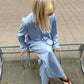 Sofie is 170 cm tall and wears size M. | light blue