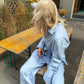 Sofie is 170 cm tall and wears size M. | light blue