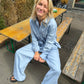 Sofie is 170 cm tall and wears size M. | light blue
