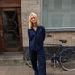 Sofie is 170 cm tall and wears size M. | navy