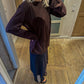 Sofie is 170 cm tall and wears size M. | dark brown
