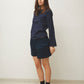 Laura is 180 cm tall and wears size M-L. | navy