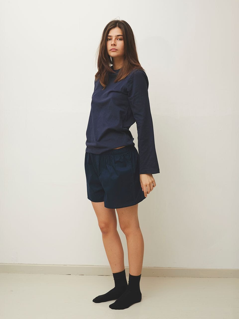 Laura is 180 cm tall and wears size S. | navy