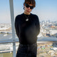Alex is 190 cm tall and wears size M. | black