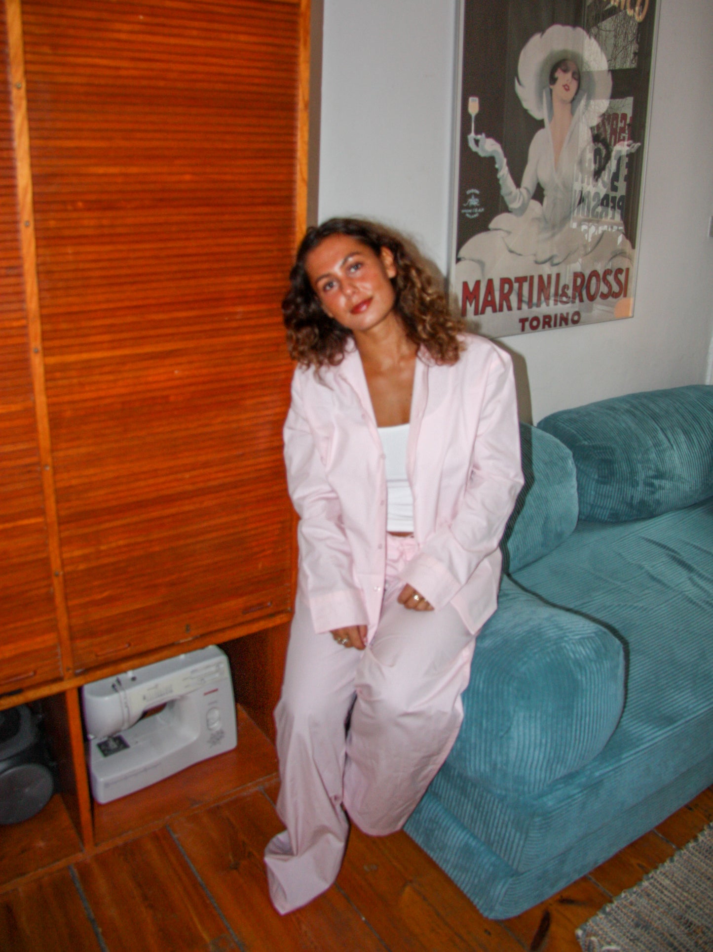 Anna is 175 cm tall and wears size M. | pink