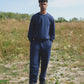 Filip is 185 cm tall and wears size M. | navy.