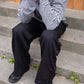 Peter is 188 cm tall and wears size L. | black
