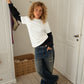 Cecilie is 168 cm tall and wears size S. | white