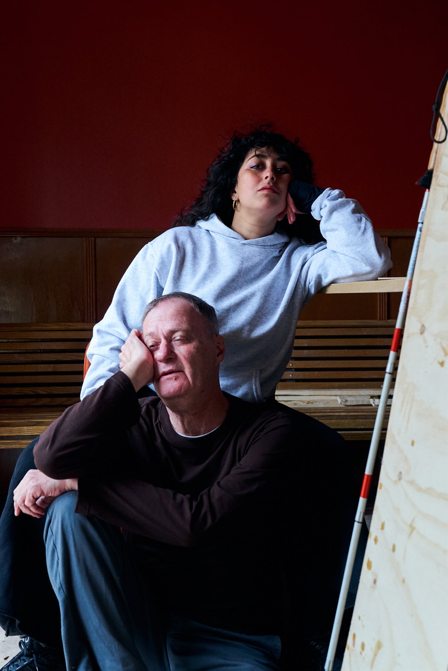 Mina is 165 cm tall and wears size M. | black